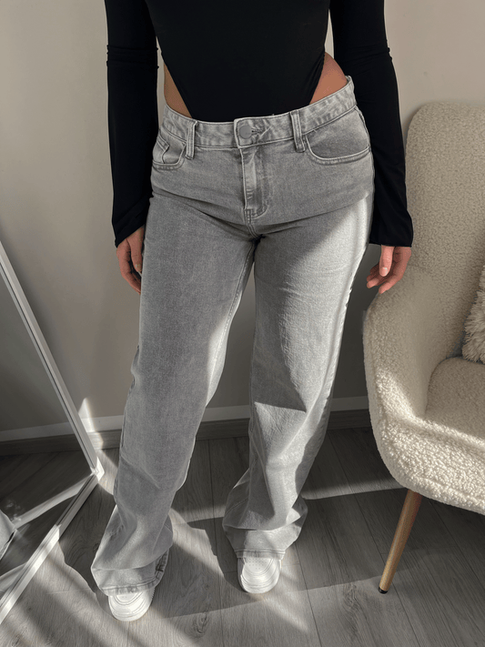 Jeans Hellgrau Midwaist